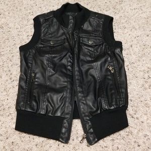 Leather vest